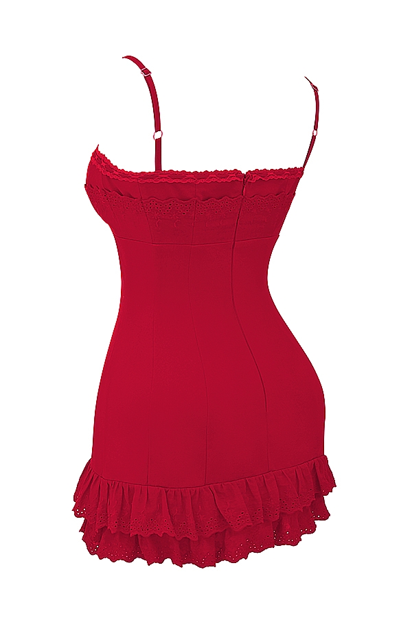 kirschkorsettkleid