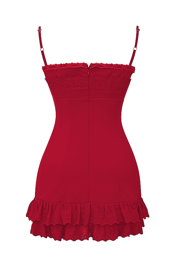 kirschkorsettkleid