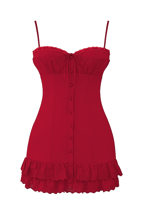 kirschkorsettkleid