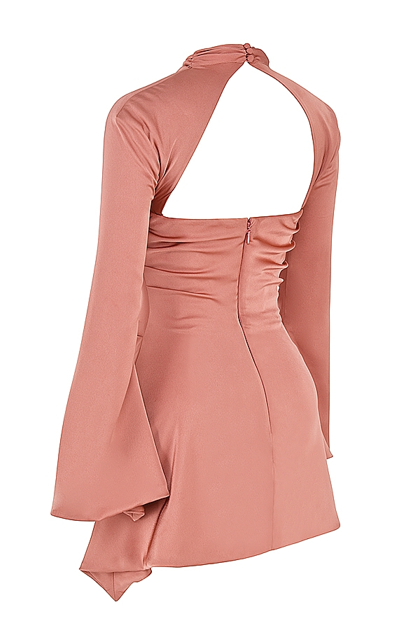 rosenfarbenes korsettkleid