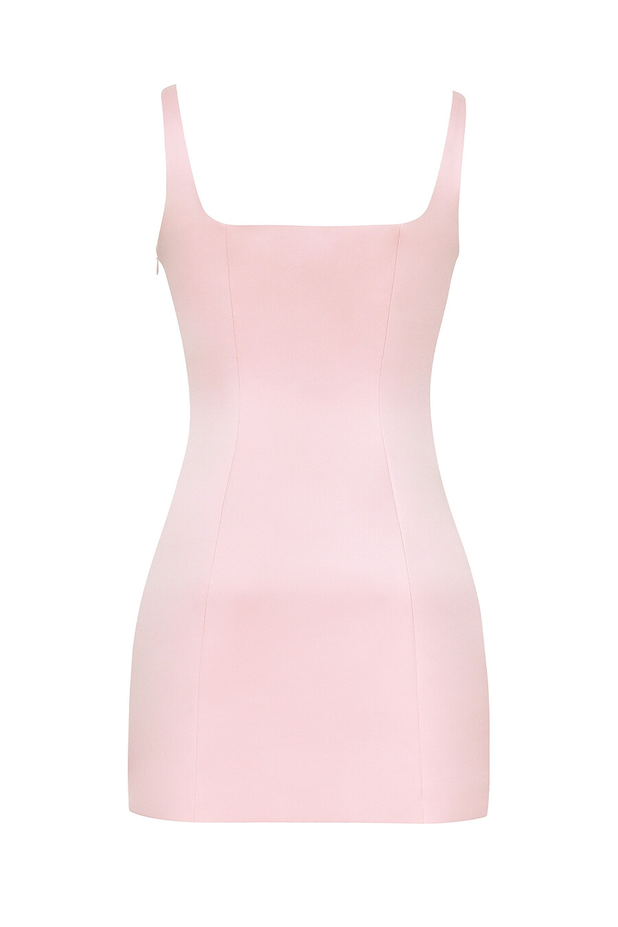 Ärmelloses minikleid aus satin mit rosenschatten