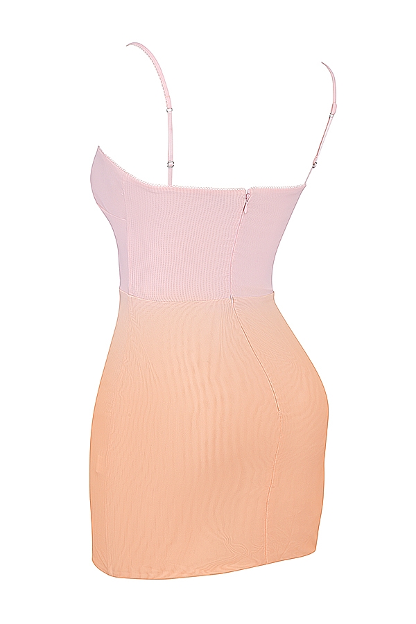 ombre minikleid