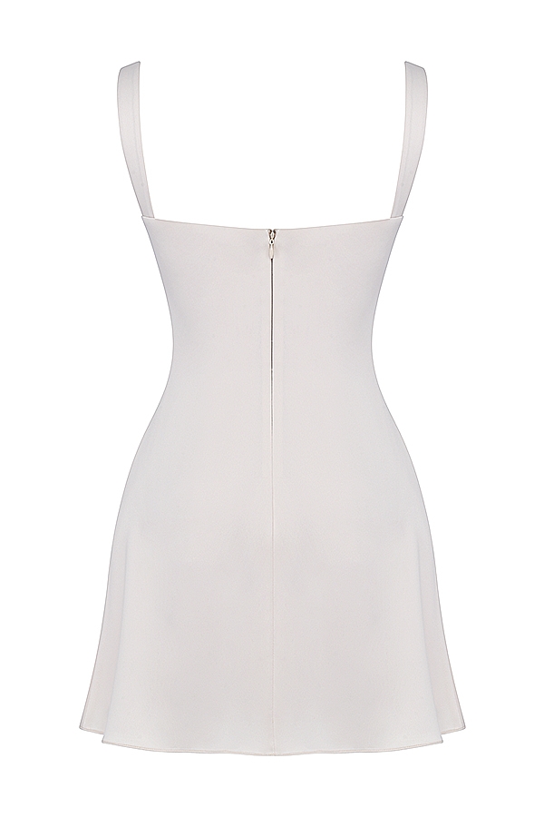 vintage-minikleid in creme