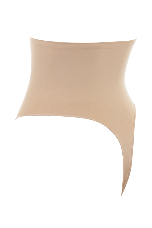 formender high-waist-tanga mandel