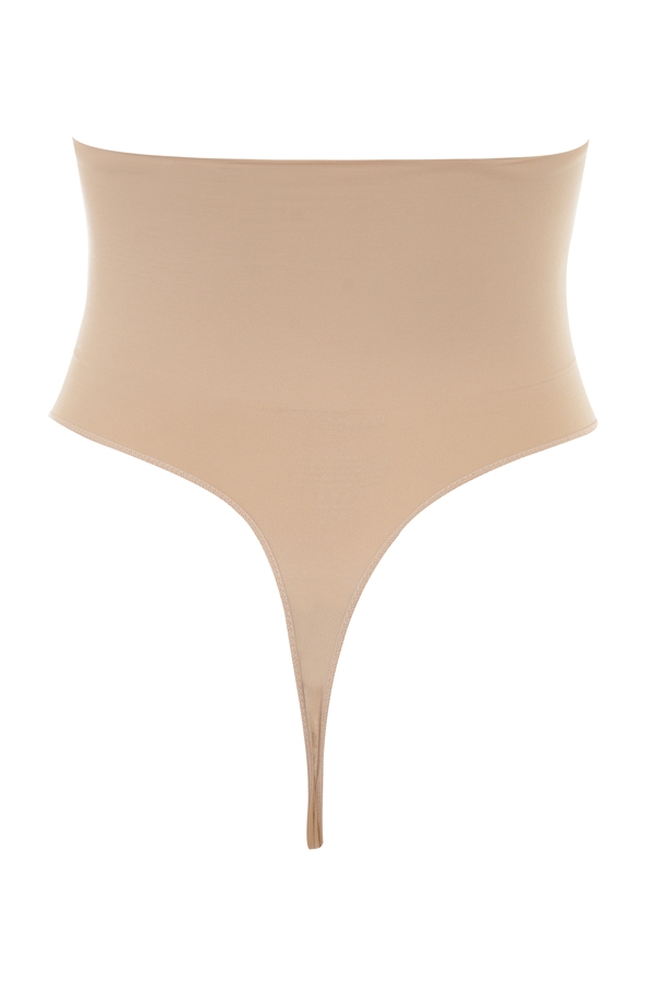 formender high-waist-tanga mandel