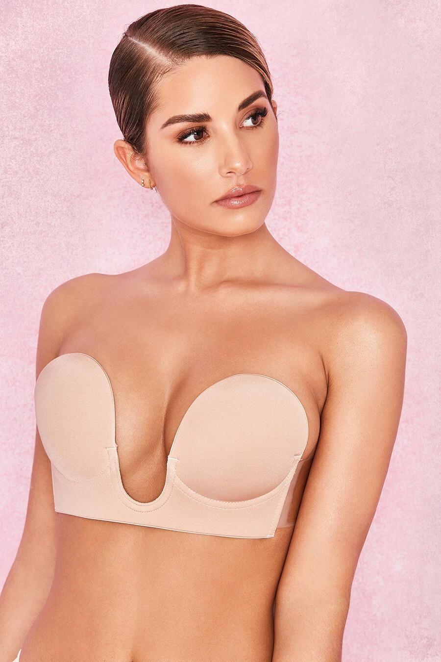selbstklebender u-ausschnitt-bh – beige