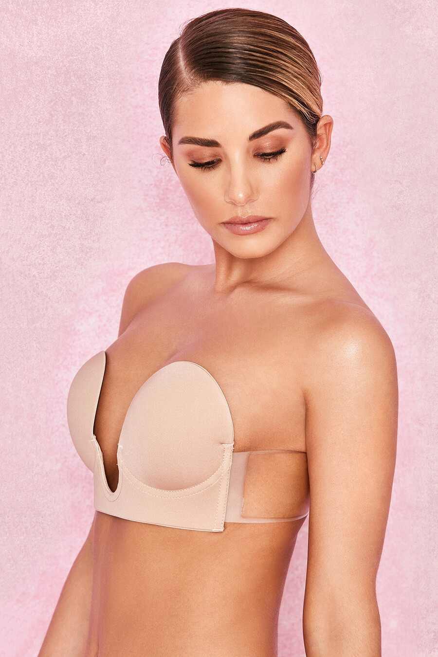 selbstklebender u-ausschnitt-bh – beige