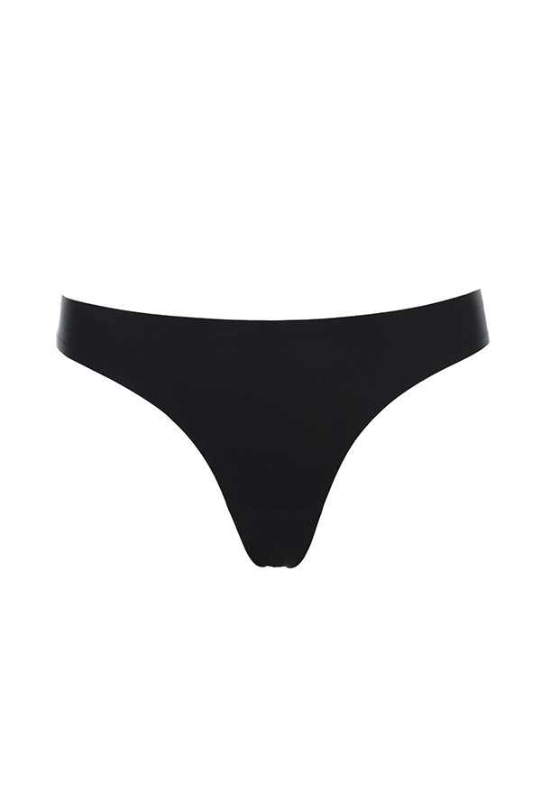 nahtloser stringtanga – schwarz