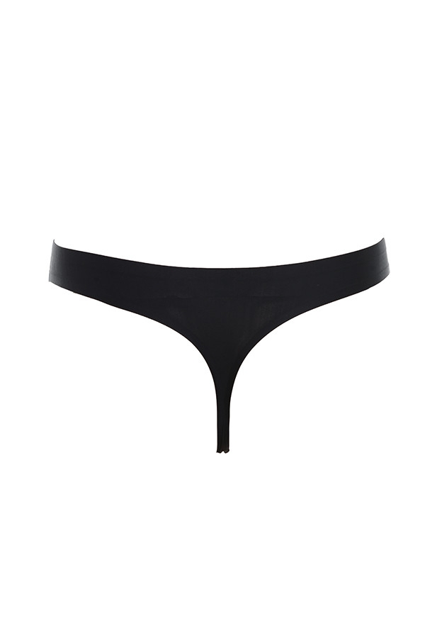 nahtloser stringtanga – schwarz