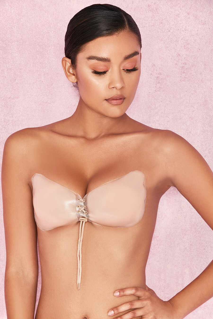 unsichtbarer silikon-push-up-bh – beige