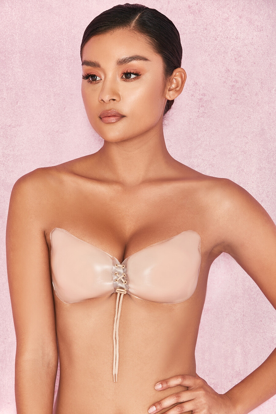 unsichtbarer silikon-push-up-bh – beige