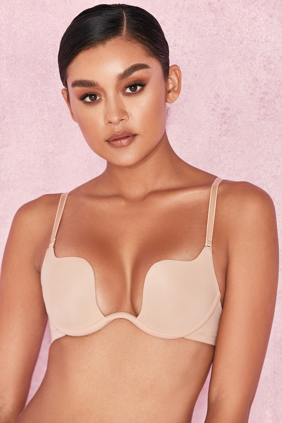 verstellbarer bh mit mehreren positionen – beige