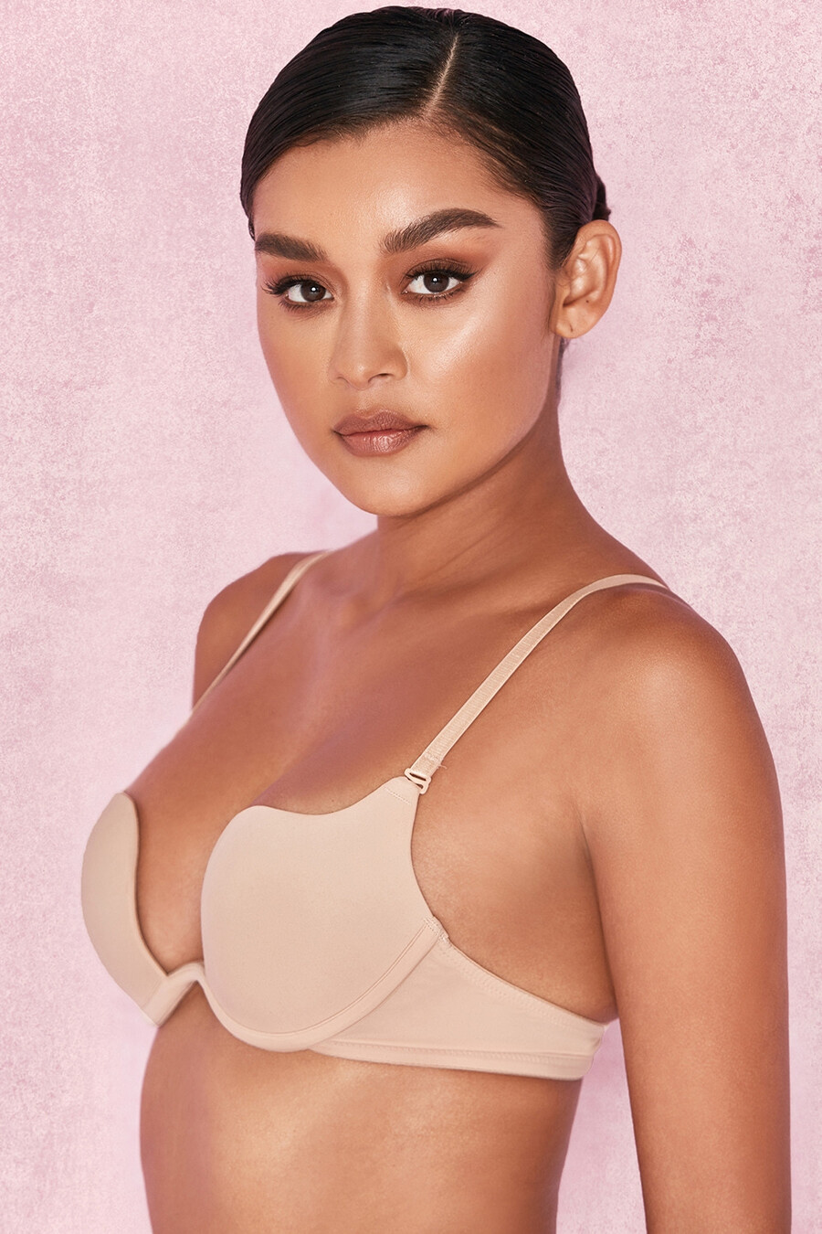 verstellbarer bh mit mehreren positionen – beige