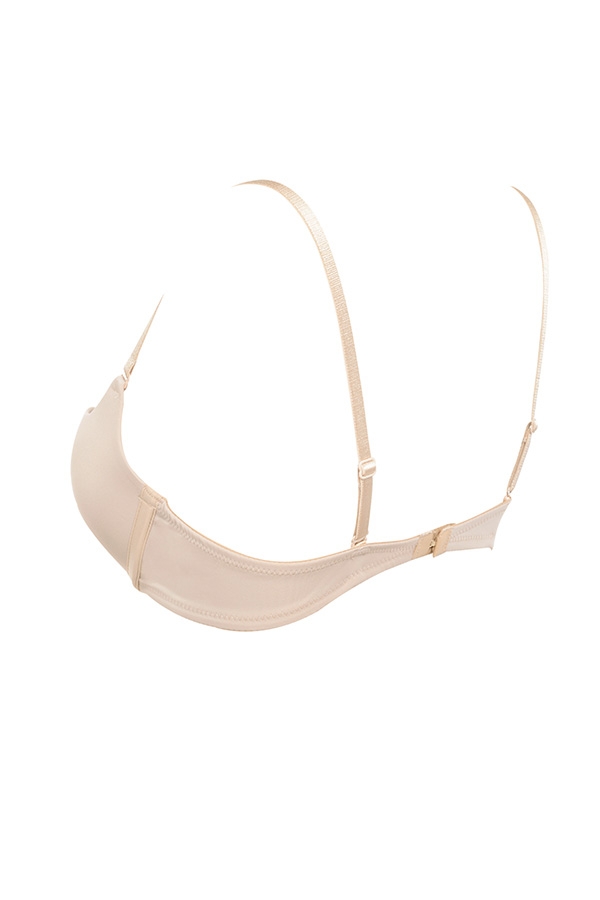 verstellbarer bh mit mehreren positionen – beige