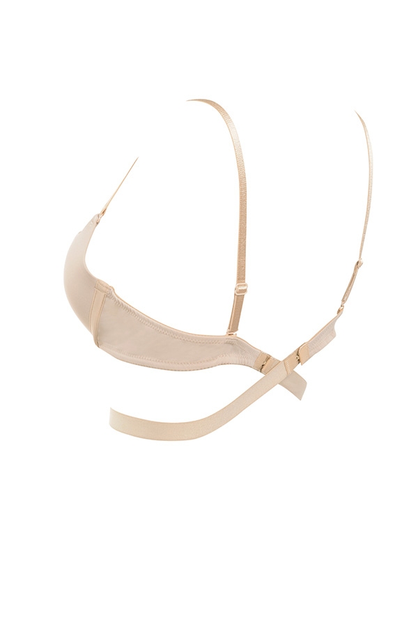 verstellbarer bh mit mehreren positionen – beige
