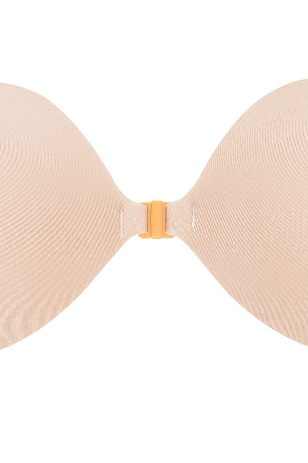 bh aus vorgeformter mikrofaser mit vorderverschluss – beige