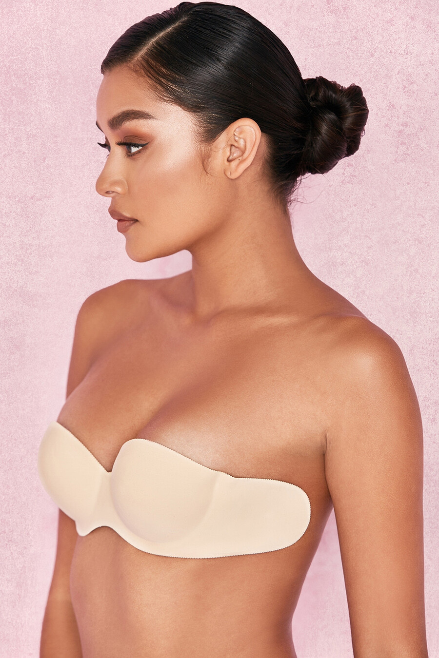trägerloser rückenfreier vorgeformter klebe-bh – beige