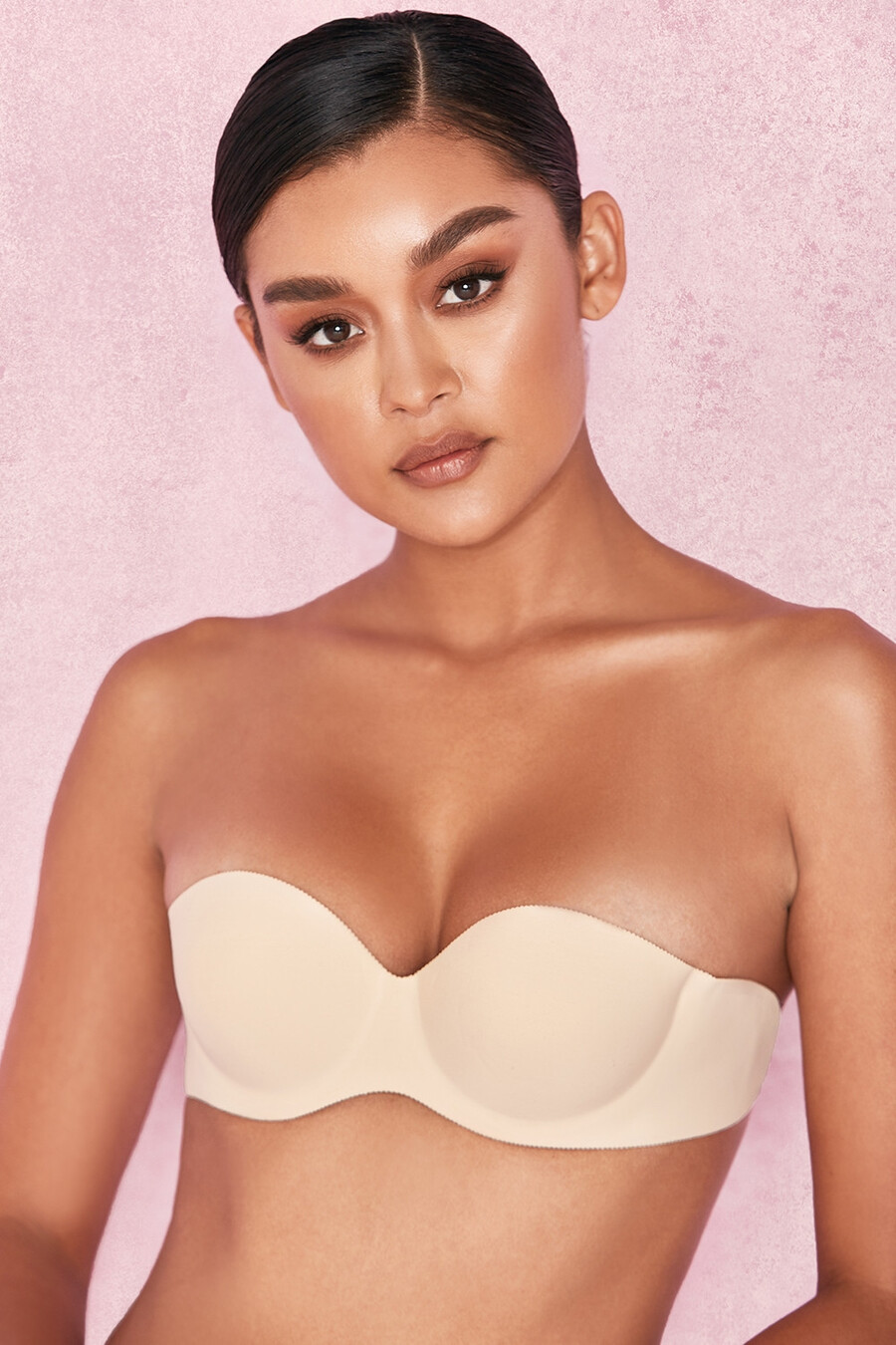 trägerloser rückenfreier vorgeformter klebe-bh – beige