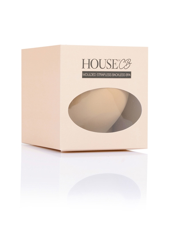 trägerloser rückenfreier vorgeformter klebe-bh – beige