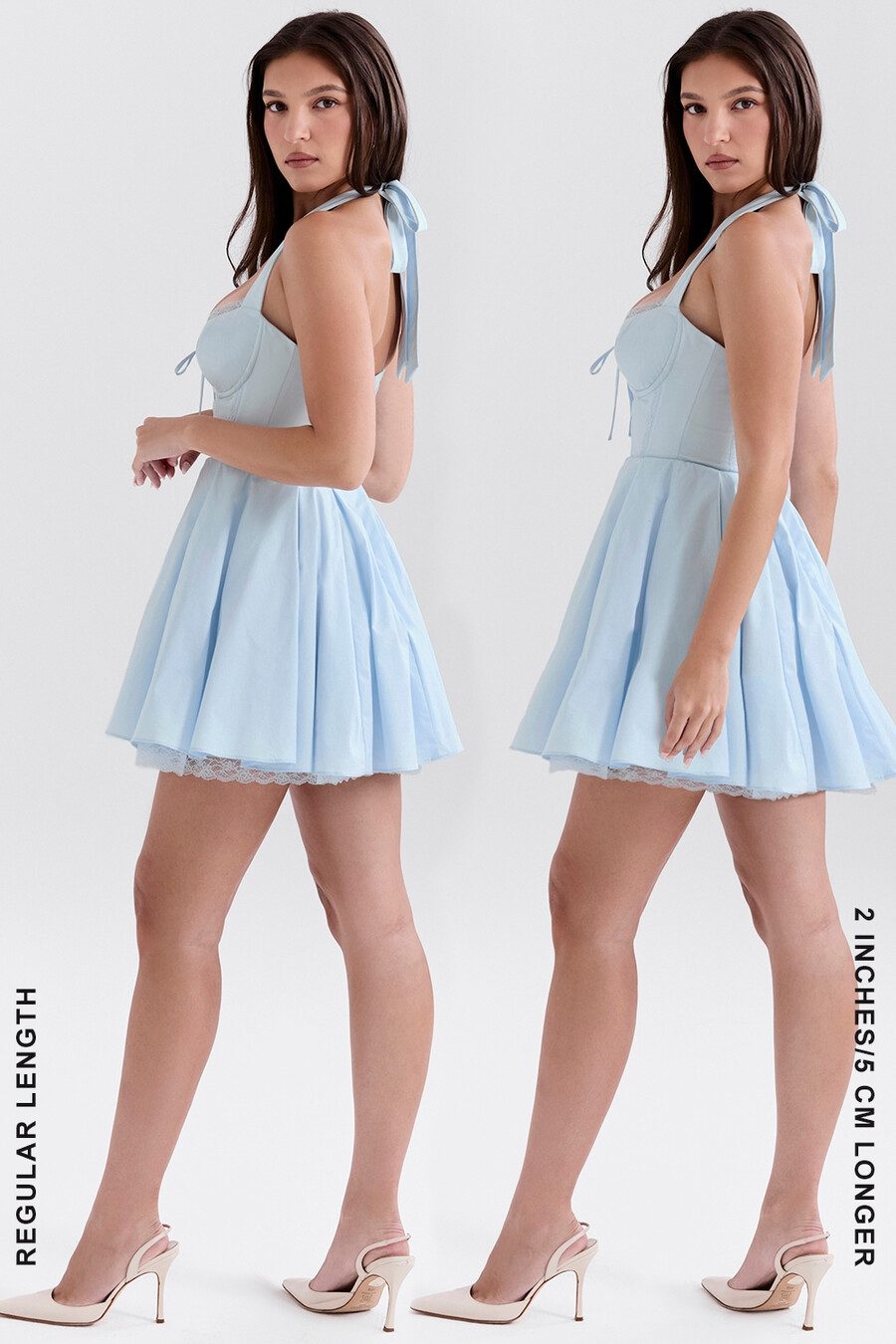 bluebell baumwoll-halter-minikleid