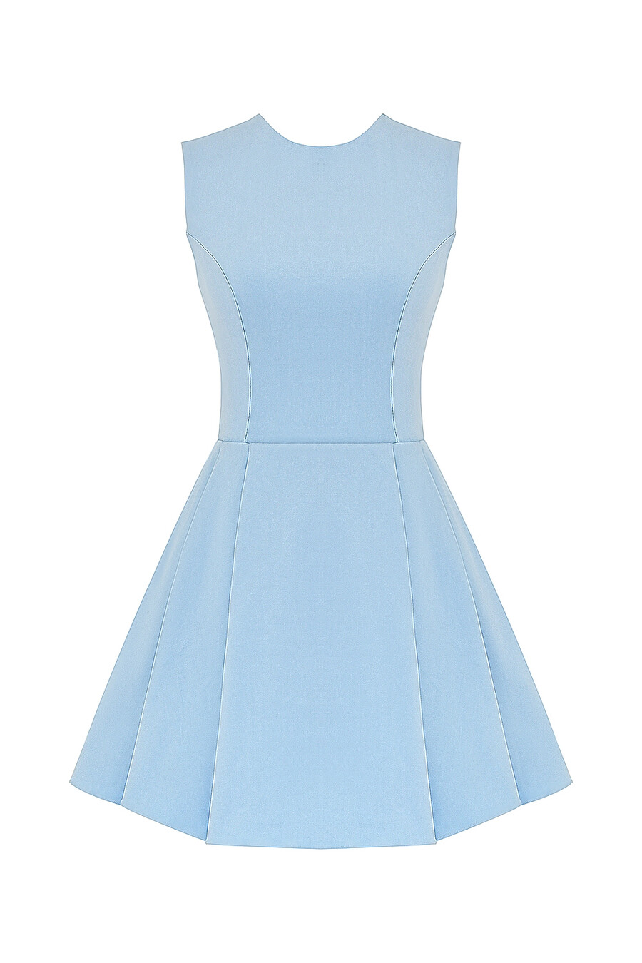 minikleid aus toskanischem blauem twill