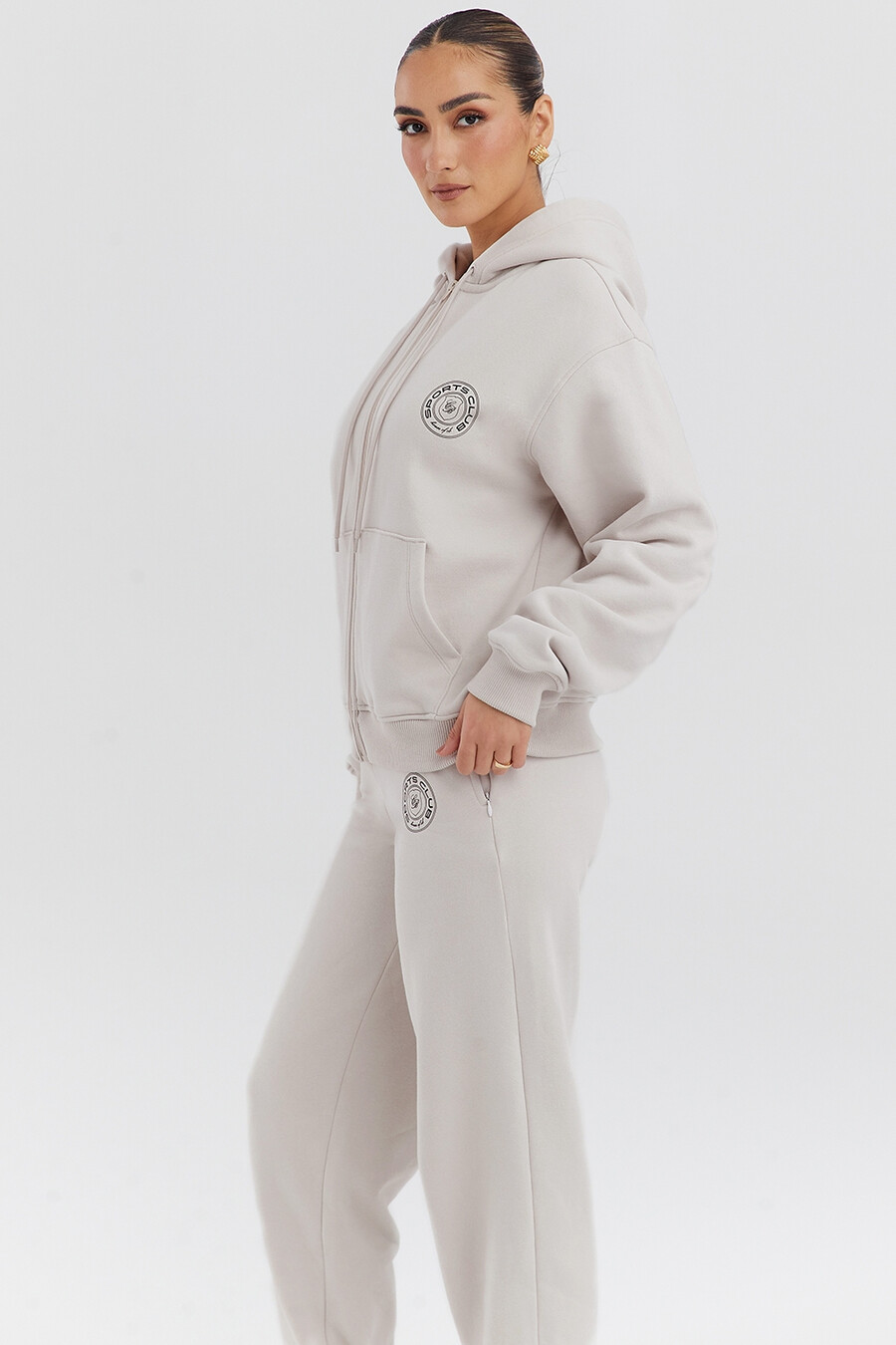 cloud zip through hoodie