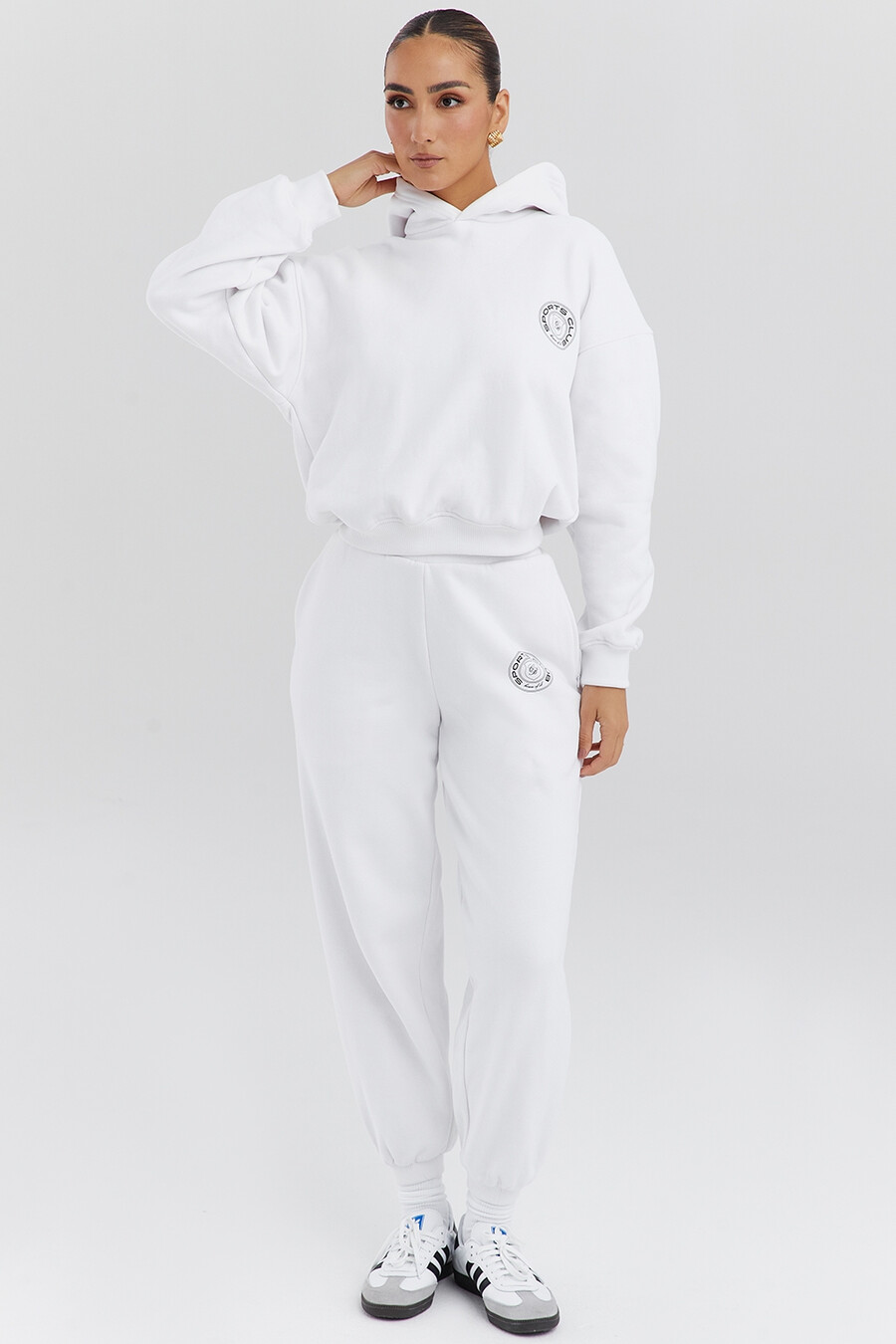 weißer hoodie