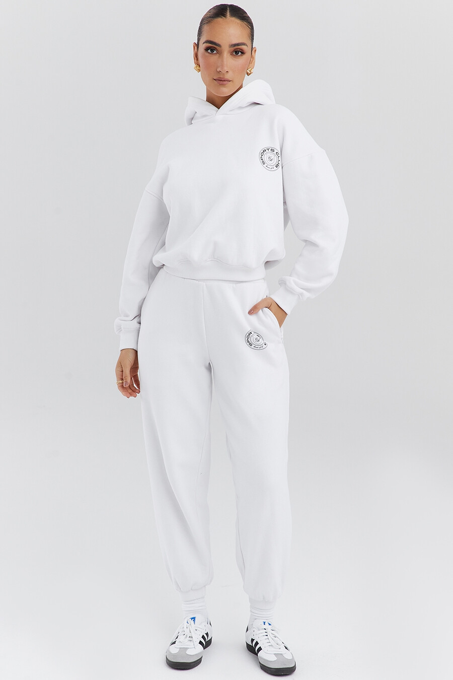 weißer hoodie
