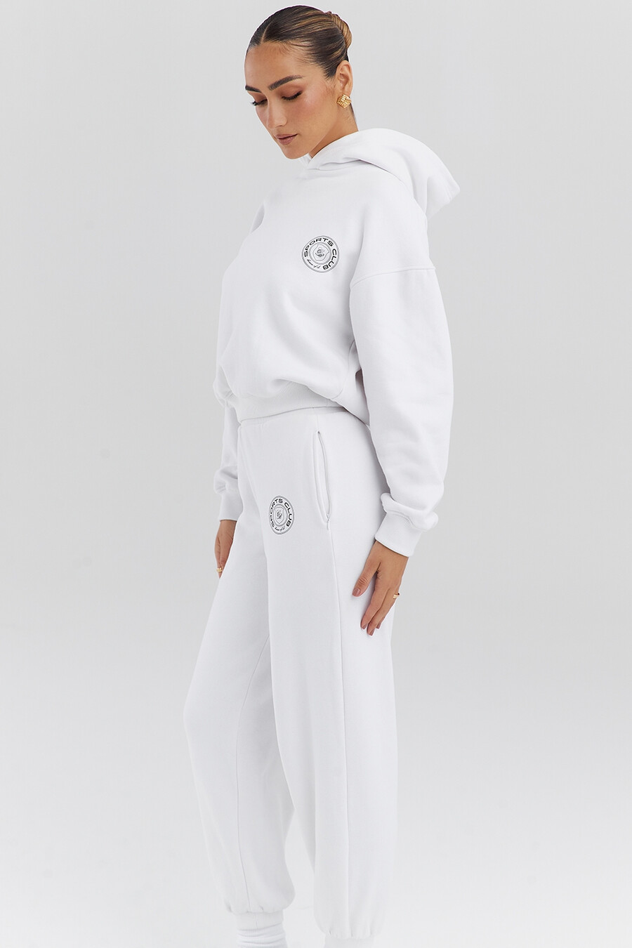 weißer hoodie
