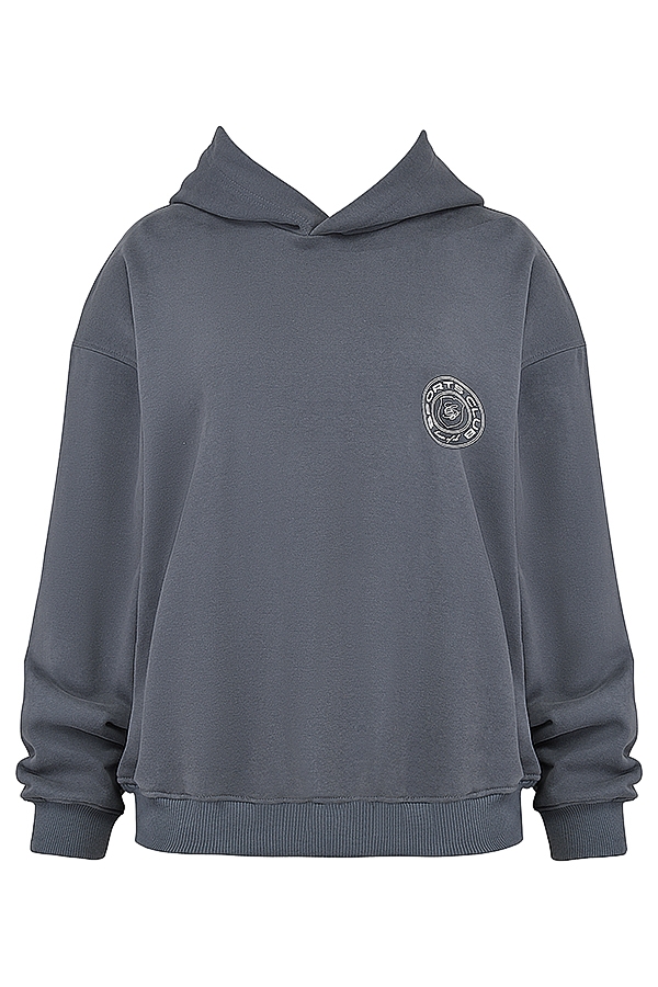 schiefergrauer hoodie