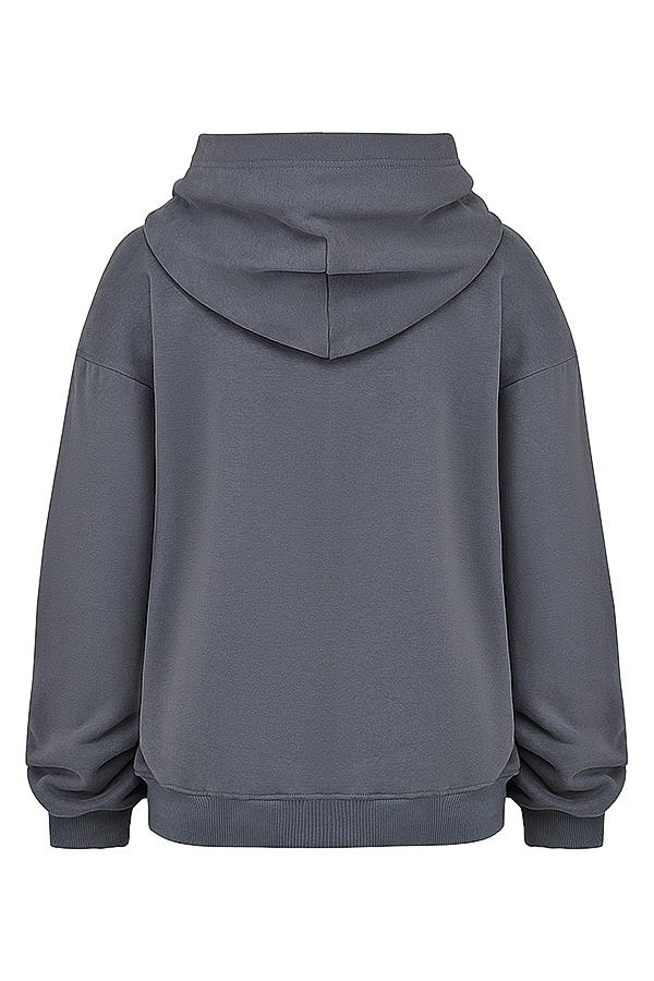 schiefergrauer hoodie