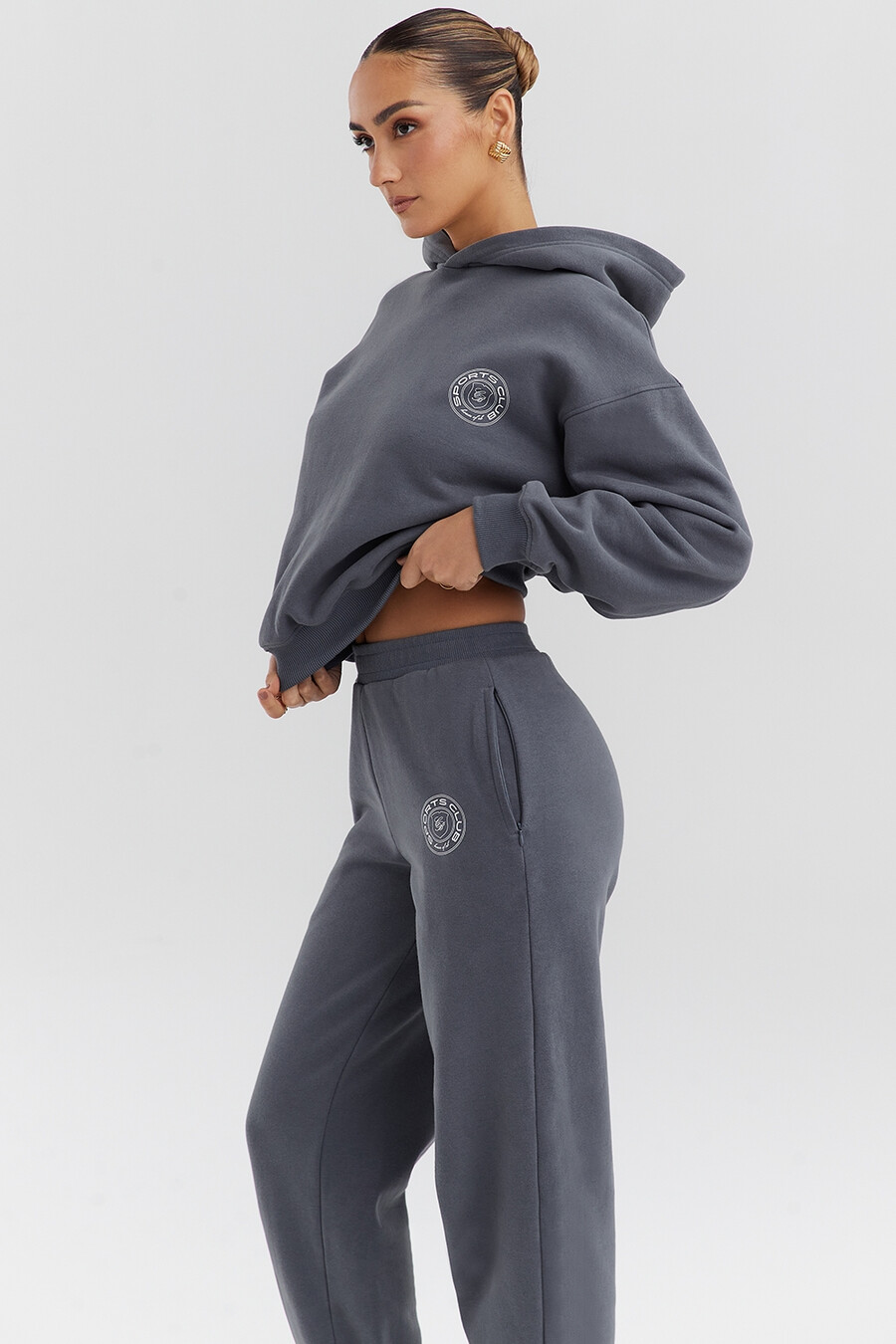 schiefergrauer hoodie