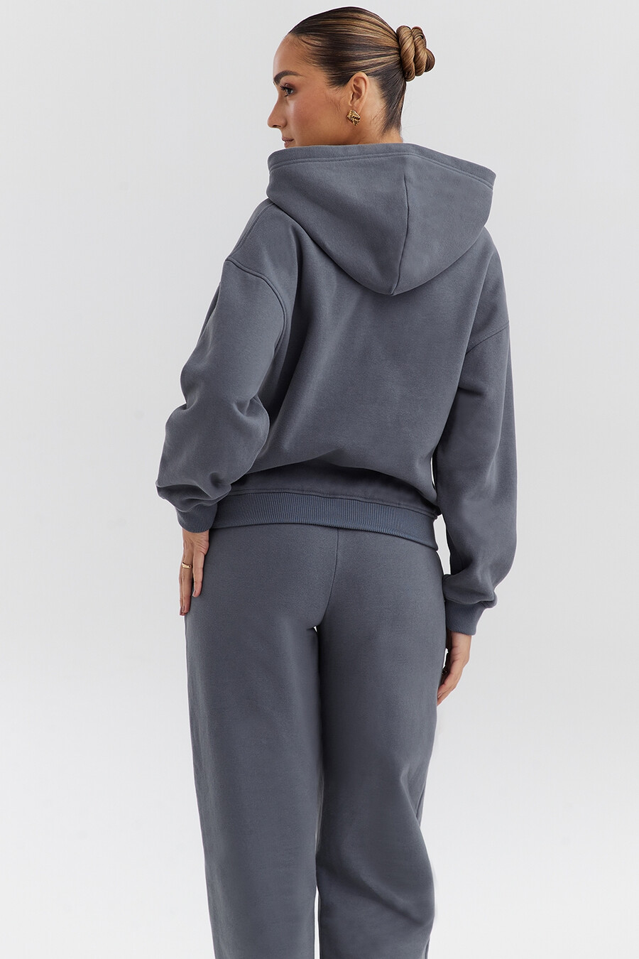 schiefergrauer hoodie