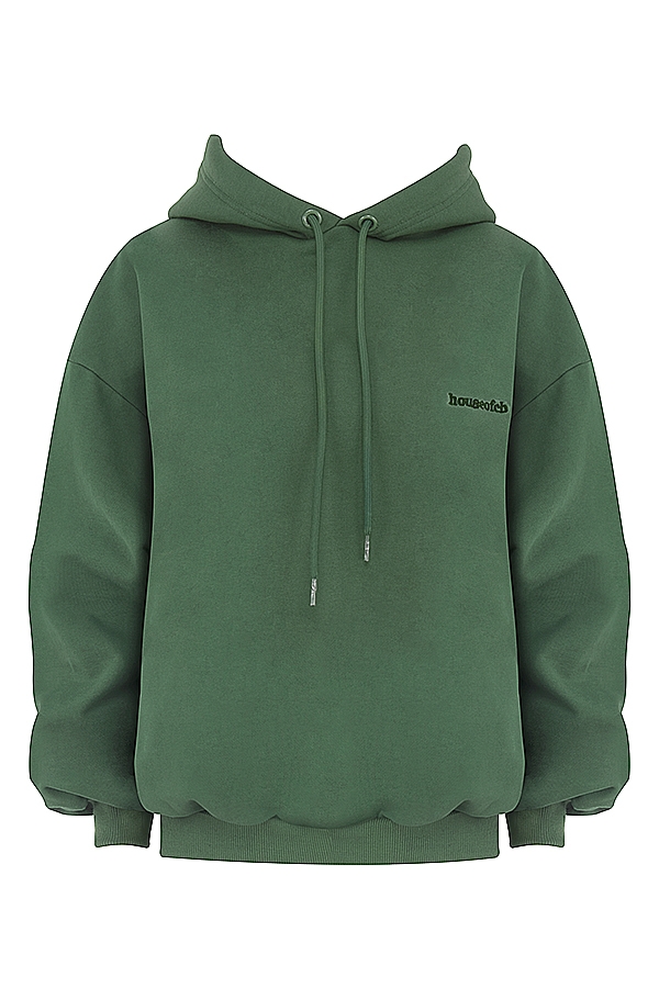 moosfarbener oversized-hoodie