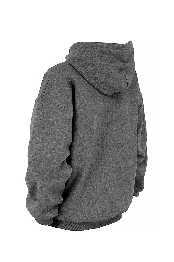 dunkelgrauer oversize-hoodie