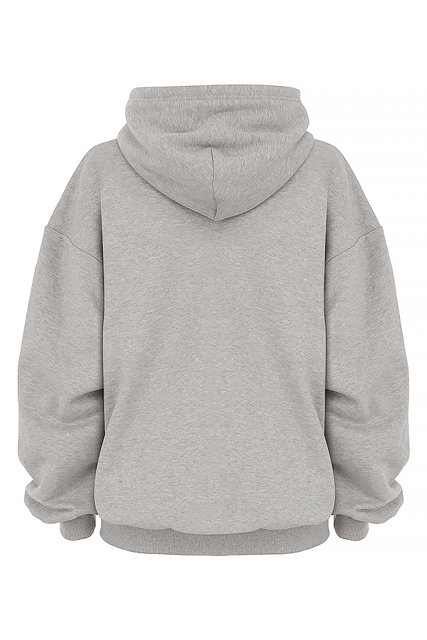 hellgrauer oversize-hoodie
