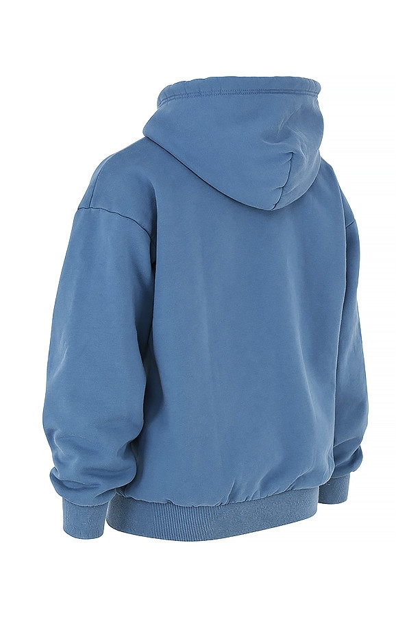 azure zip through hoodie