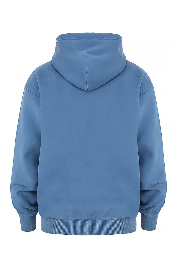 azure zip through hoodie
