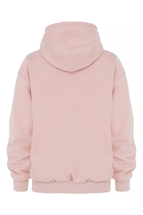 rosafarbener oversize-hoodie