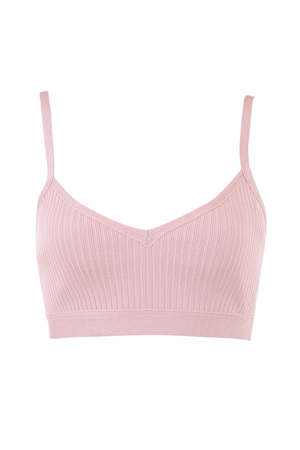 blush bandage bralette