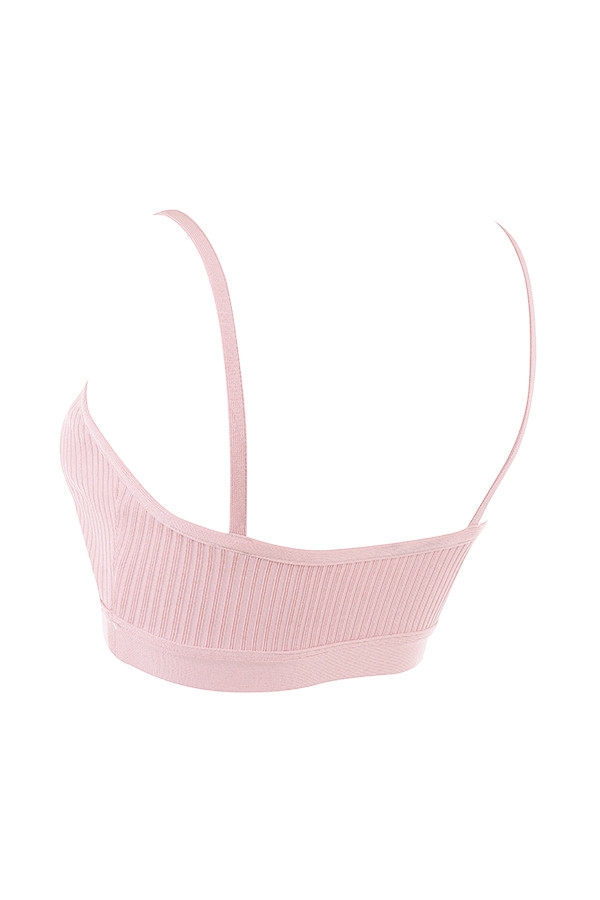 blush bandage bralette