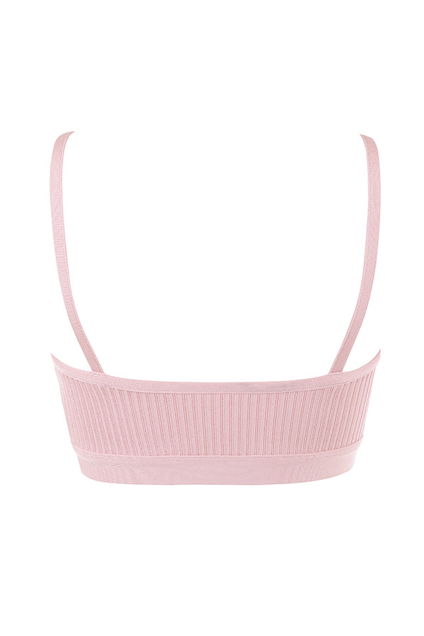 blush bandage bralette