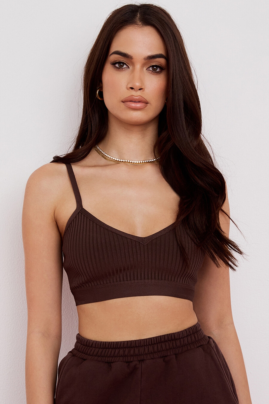 brauner verband-bralette