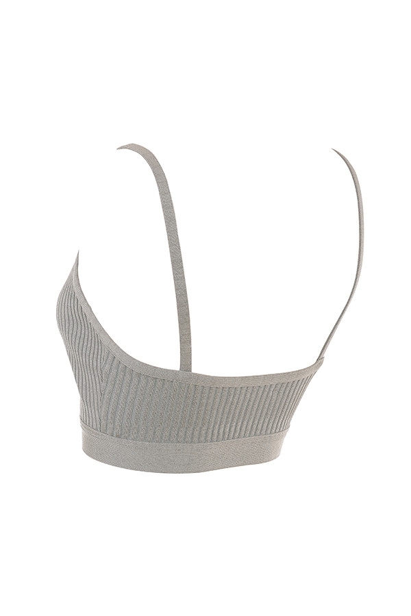 graumelierter bandagen-bralette