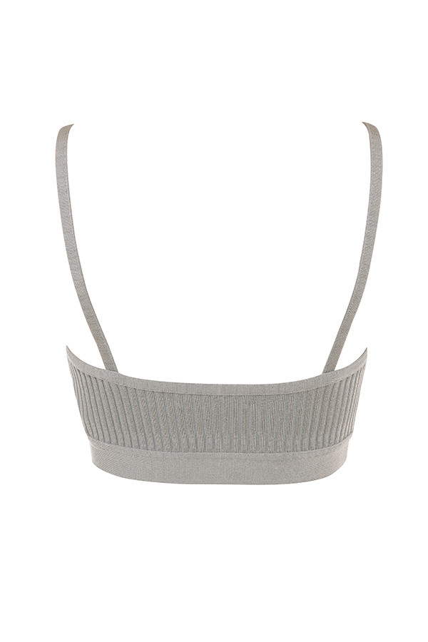 graumelierter bandagen-bralette