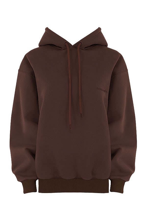 schokoladenbrauner oversize-hoodie