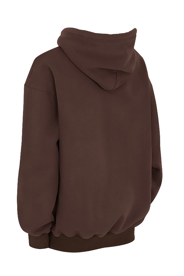 schokoladenbrauner oversize-hoodie
