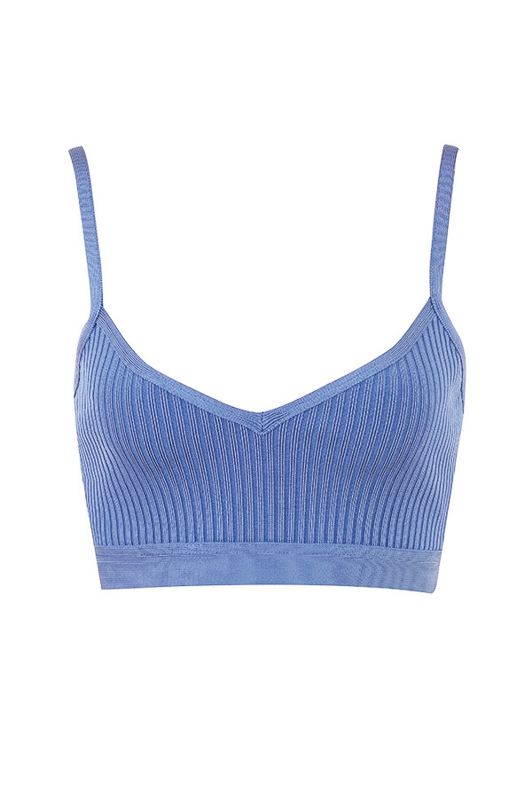 azurblauer verband-bralette