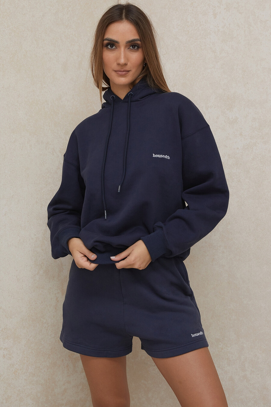marineblauer oversize-hoodie