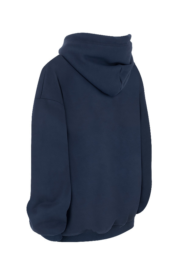 marineblauer oversize-hoodie